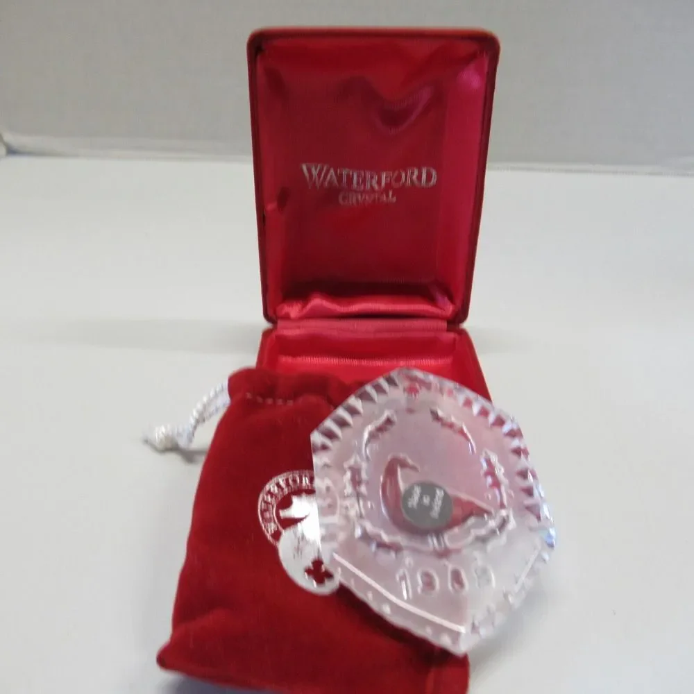 Waterford Crystal 1989 6 Geese A Laying 12 Days‎ of Christmas Ornament